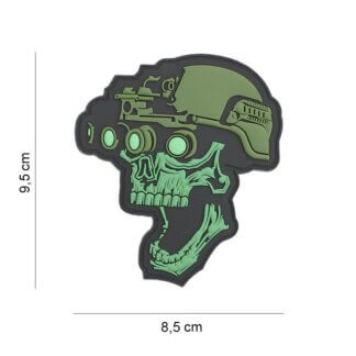 OPS Gear Patch - Night vision skull green