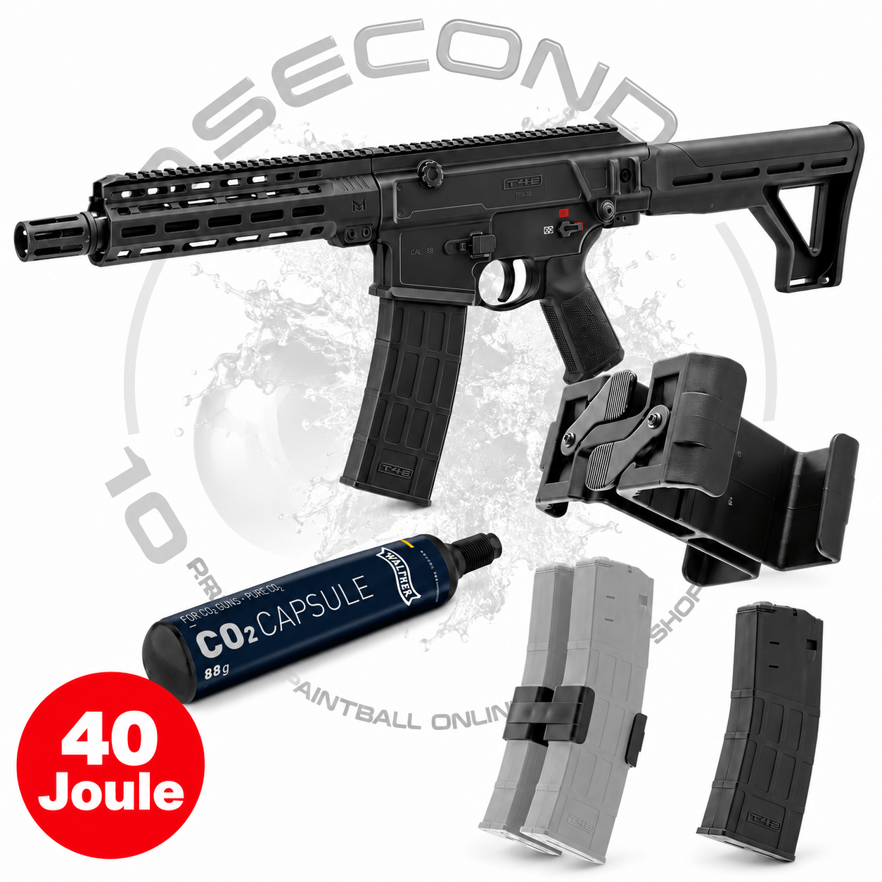 Set: Umarex TC68 Full-Auto Power | 40 Joule - Farbe: schwarz